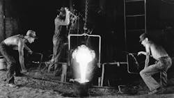 At the John Bouchard & Sons foundry. At the John Bouchard & Sons foundry.