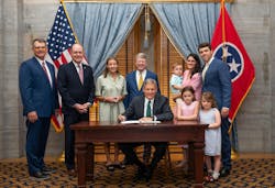 Gov. Bill Lee signs a proclamation honoring 125 years of John Bouchard & Sons Co. Gov. Bill Lee signs a proclamation honoring 125 years of John Bouchard & Sons Co.