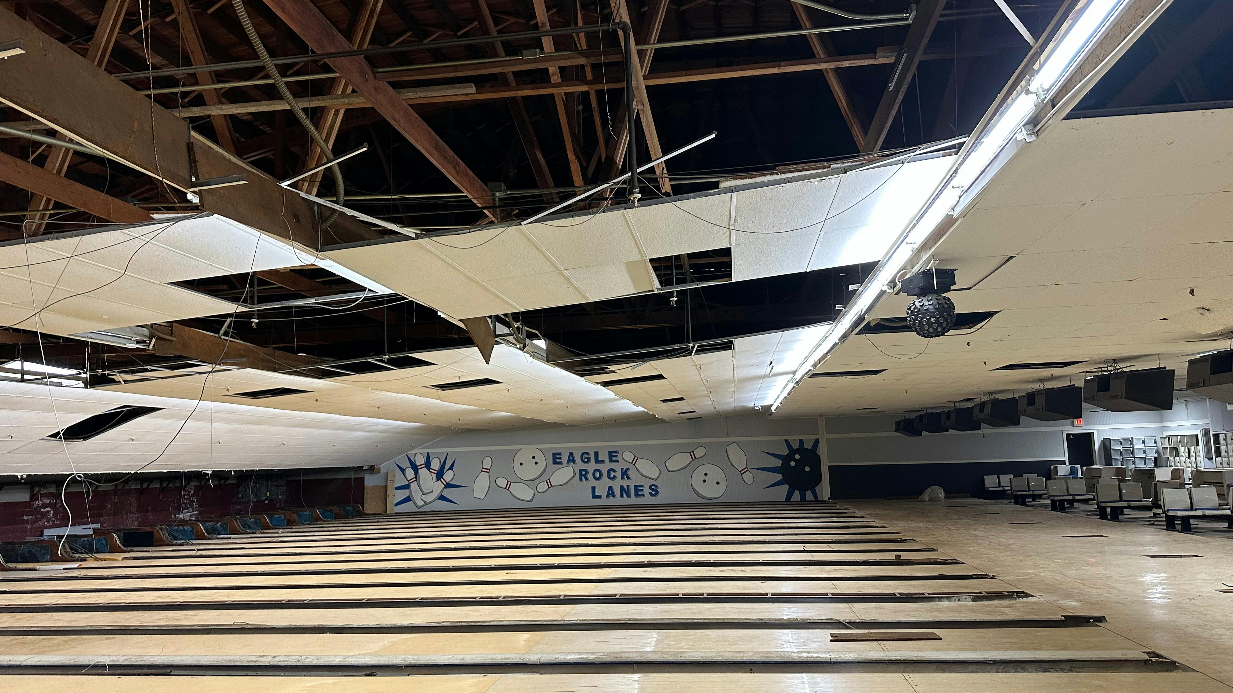 An interior shot, prior to the renovation.