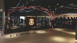 An interior view of the renovated gym. An interior view of the renovated gym.