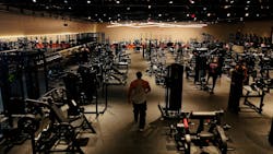 Another view of the new gym. Another view of the new gym.