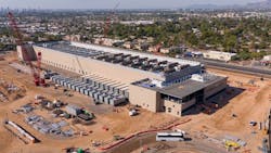 An aerial view of the QTS Data center under construction in Phoenix, Arizona An aerial view of the QTS Data center under construction in Phoenix, Arizona