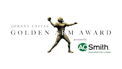 Golden arm award logo. Golden arm award logo.