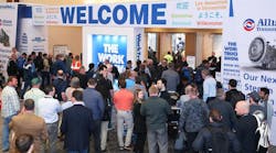 Attendees at the Indianapolis Convention Center during Work Truck Week 2025. Attendees at the Indianapolis Convention Center during Work Truck Week 2025.