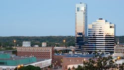 Early morning Grand Rapids Michigan. Early morning Grand Rapids Michigan.