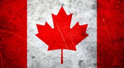 Canadian flag. Canadian flag.