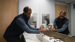 Advanced top-fill soap dispensers feature a patented level-sensing design with on-spout indicator lights. Advanced top-fill soap dispensers feature a patented level-sensing design with on-spout indicator lights.