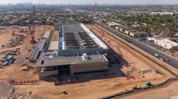An aerial view of the QTS Data center under construction in Phoenix, Arizona An aerial view of the QTS Data center under construction in Phoenix, Arizona