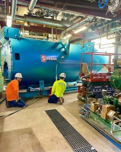 Rasmussen had a two-day shutdown that consisted of a 10-man day crew and six-man night cre. Rasmussen had a two-day shutdown that consisted of a 10-man day crew and six-man night cre.