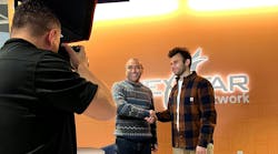 Julian Scadden, President and CEO of Nexstar Network, and Ruchir Shah, CEO and Founder of SkillCat, pose for a photo at the partnership announcement. Julian Scadden, President and CEO of Nexstar Network, and Ruchir Shah, CEO and Founder of SkillCat, pose for a photo at the partnership announcement.