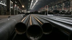 New steel pipe. New steel pipe.