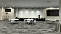 One of the event spaces at the new training center. One of the event spaces at the new training center.