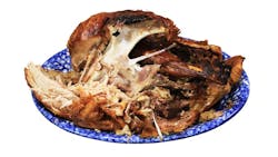 Turkey carcass. Turkey carcass.