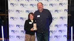 Matt Sonnhalter (right) with Rosemarie Ascherl receiving the award. Matt Sonnhalter (right) with Rosemarie Ascherl receiving the award.