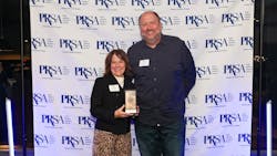 Matt Sonnhalter (right) with Rosemarie Ascherl receiving the award. Matt Sonnhalter (right) with Rosemarie Ascherl receiving the award.
