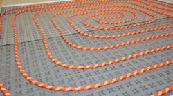 Hydronic radiant floor system Hydronic radiant floor system