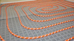 Hydronic radiant floor system Hydronic radiant floor system