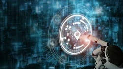 AI in logistics and supply chain management concept. AI in logistics and supply chain management concept.