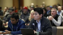 An audience member during an educational session at Work Truck Week 2025. An audience member during an educational session at Work Truck Week 2025.