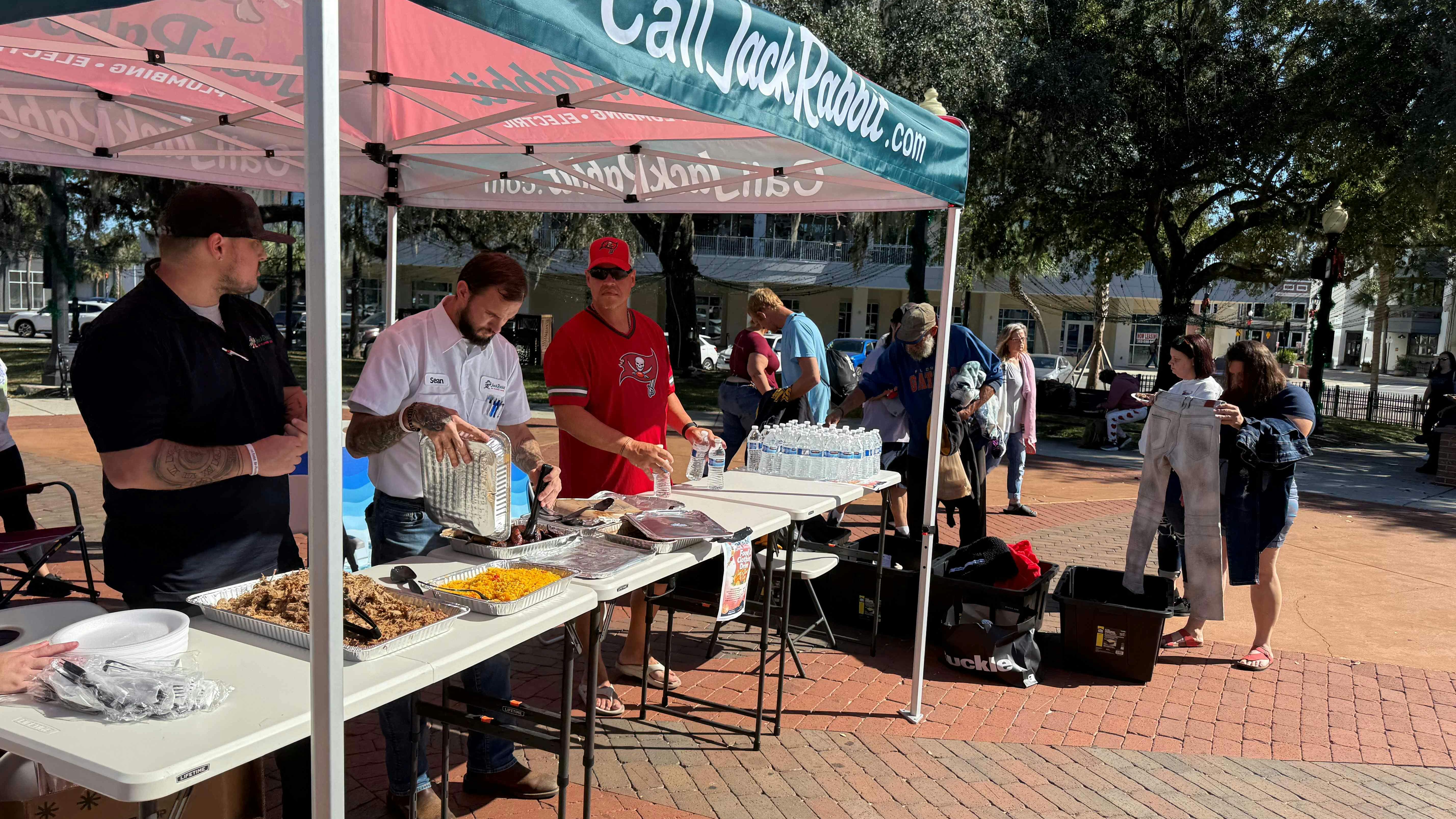 Jack Rabbit volunteers at work.
