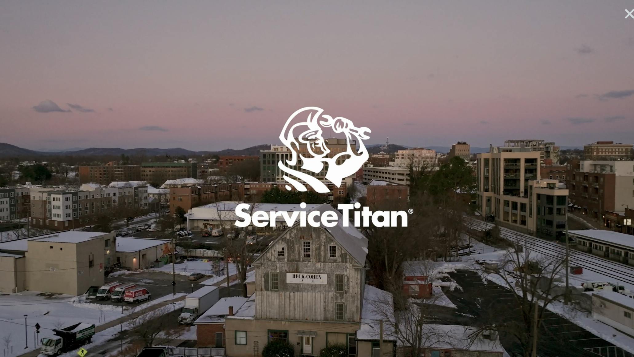 ServiceTitan logo with background