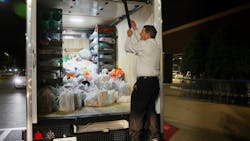 Jimmy Hiller finishes loading toys into a Hiller truck to be delivered to Toys for Tots. Jimmy Hiller finishes loading toys into a Hiller truck to be delivered to Toys for Tots.