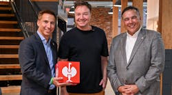 STRAUSS CEO Henning Strauss (center), Columbus Mayor Andrew Ginther (right), and Columbus Partnership CEO Jason Hall (left). STRAUSS CEO Henning Strauss (center), Columbus Mayor Andrew Ginther (right), and Columbus Partnership CEO Jason Hall (left).