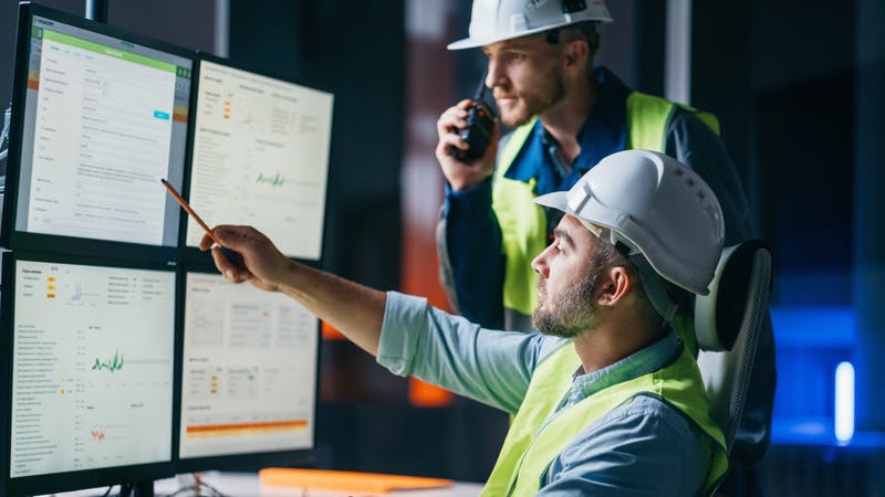 modern SCADA system which showing AI and machine learning.