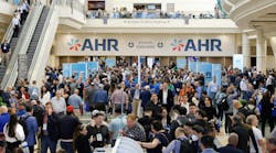 Crowds at the entrance to the exhibit hall at AHR Expo 2025 in Orlando, FL. Crowds at the entrance to the exhibit hall at AHR Expo 2025 in Orlando, FL.
