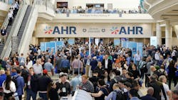 Crowds at the entrance to the exhibit hall at AHR Expo 2025 in Orlando, FL. Crowds at the entrance to the exhibit hall at AHR Expo 2025 in Orlando, FL.