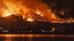 The Holy Fire At Lake Elsinore On August 9, 2018 The Holy Fire At Lake Elsinore On August 9, 2018