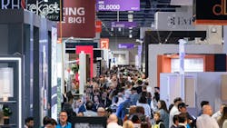 Attendees walk the exhibition hall at KBIS 2025. Attendees walk the exhibition hall at KBIS 2025.