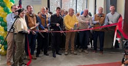 At the ribbon cutting ceremony. At the ribbon cutting ceremony.