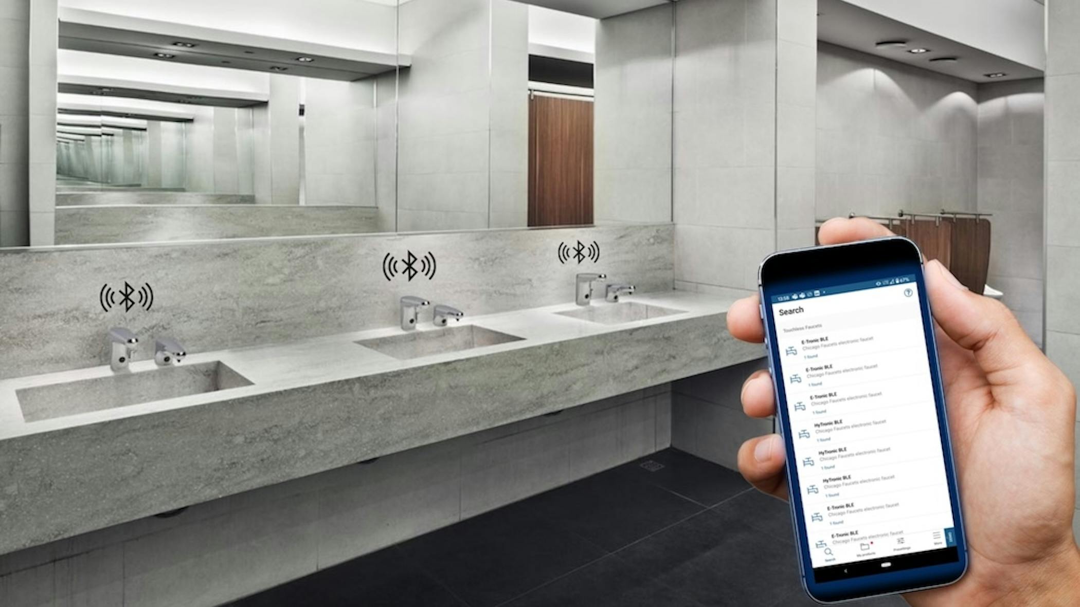 Touchless faucets paired with monitoring phone apps give contractors and facility teams tools that did not exist a decade ago.