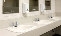 Metering faucets continue to be one of the most effective ways to reduce water waste by controlling run time. Metering faucets continue to be one of the most effective ways to reduce water waste by controlling run time.