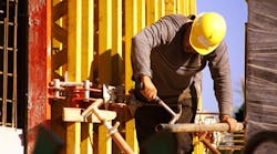 Construction worker with hammer Construction worker with hammer