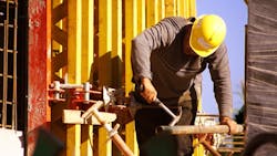 Construction worker with hammer Construction worker with hammer