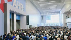 Massive crowds line up for the first day of the AHR Expo. Massive crowds line up for the first day of the AHR Expo.