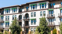 Exterior view of multifamily residential building; Santa Clara, San Francisco Exterior view of multifamily residential building; Santa Clara, San Francisco