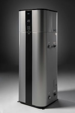 An inverter heat pump water heater from LG Electronics. An inverter heat pump water heater from LG Electronics.