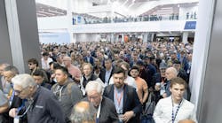 Crowds entering the main hall at the 2026 AHR Expo. Crowds entering the main hall at the 2026 AHR Expo.