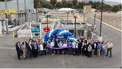 At the ribbon-cutting ceremony for the upgraded Horsethief Canyon Water Reclamation Facility. At the ribbon-cutting ceremony for the upgraded Horsethief Canyon Water Reclamation Facility.