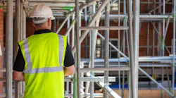Worker on Building Site. Worker on Building Site.