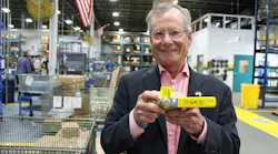 Cal Mosack holds an Apollo Valve right off the production line. Cal Mosack holds an Apollo Valve right off the production line.