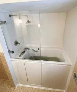 Walk-in bathtub from Kohler. Walk-in bathtub from Kohler.