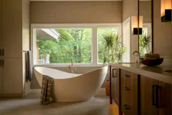 Bathrooms and kitchens are being designed as refuges from the stress of modern life Bathrooms and kitchens are being designed as refuges from the stress of modern life