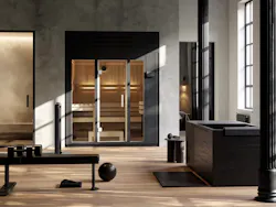 High-end bathroom designs are taking their cues from spas to include amenities such as steam rooms, saunas and cold-punge tubs. High-end bathroom designs are taking their cues from spas to include amenities such as steam rooms, saunas and cold-punge tubs.