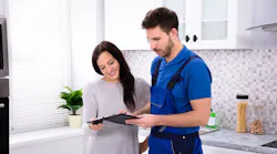 plumber explaining invoice plumber explaining invoice