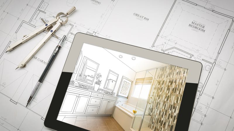 bathroom remodel concept