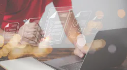 Document management, paperless office concept Document management, paperless office concept
